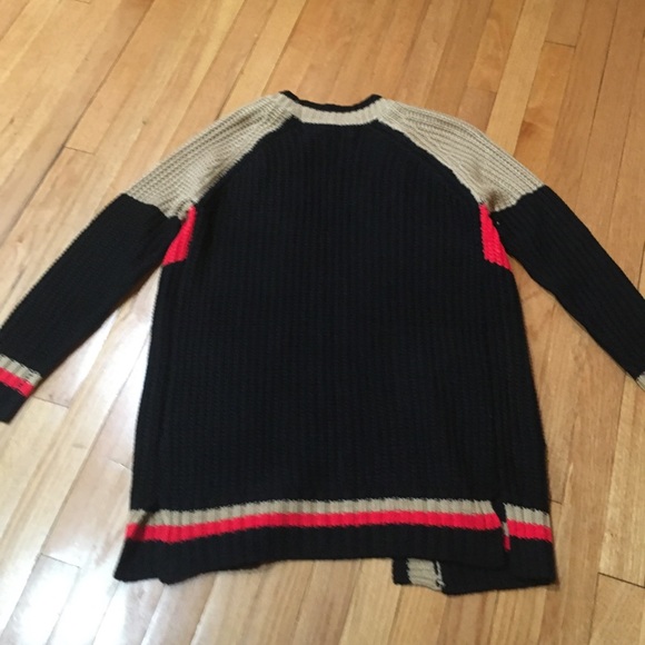 Evereve Stitches and Stripes Open Cardigan S NWOT - Picture 4 of 4